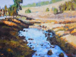 Latah Creek Valley, oil on canvas, 20 x 26 inches, copyright ©2020 $1850