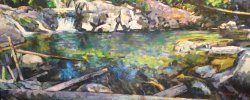 Pool on Lion Creek 2022 oil on canvas